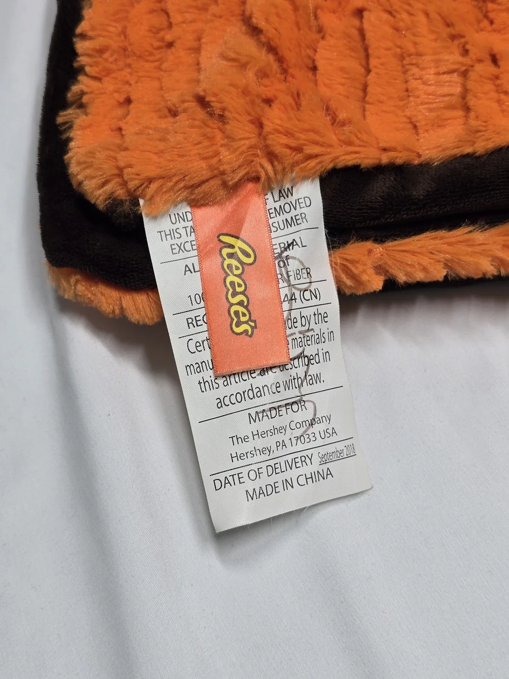Plush Orange Throw Blanket